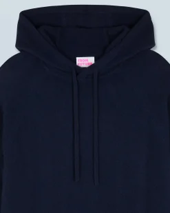 FROM FUTURE Pull Hoodie Oversize Léger Navy New