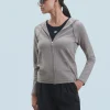 FROM FUTURE Pull Hoodie Zippé TaupeChiné Sale