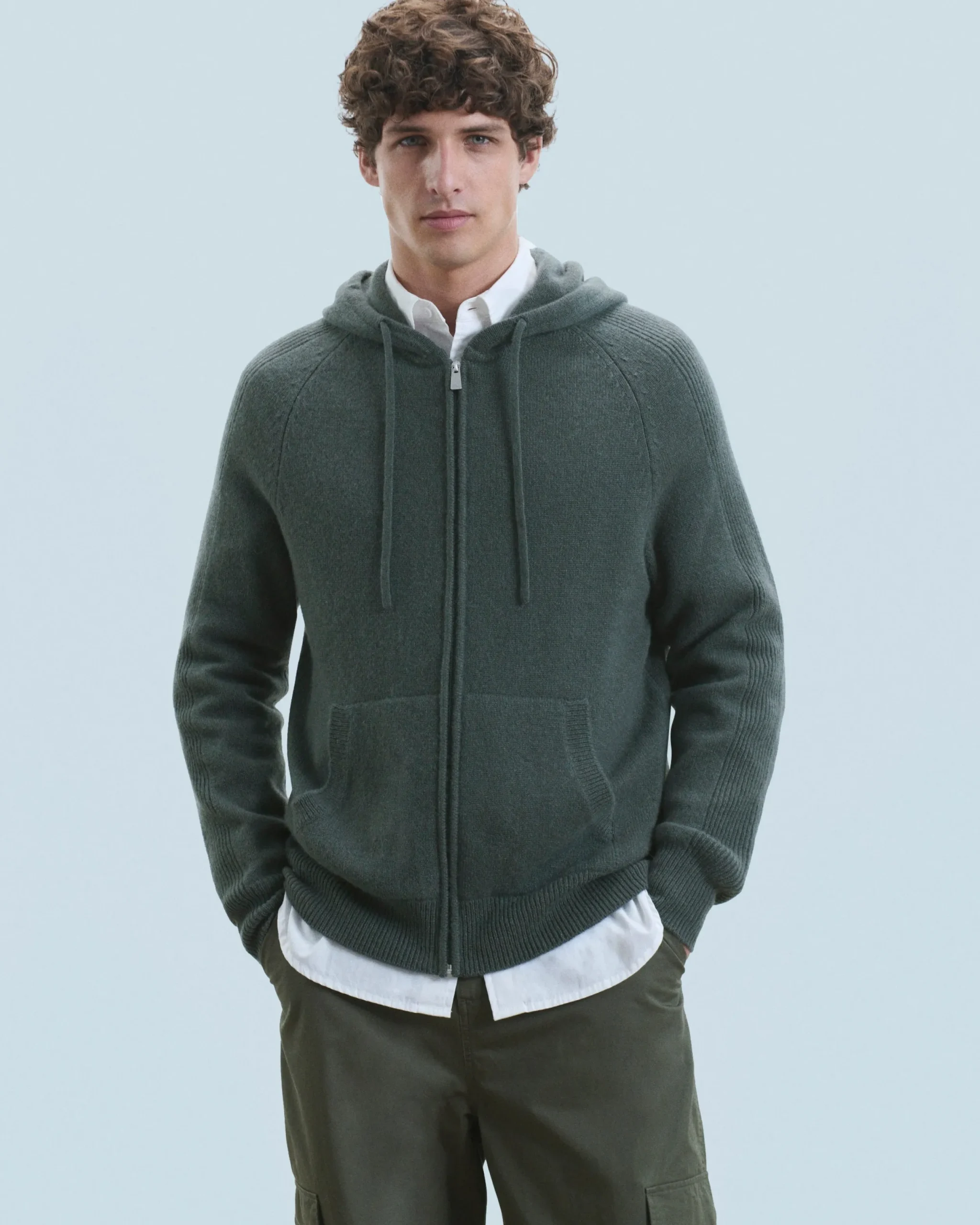 FROM FUTURE Pull Hoodie Zippé LavaGrey Cheap