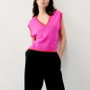 FROM FUTURE Pull Sans Manche Bicolore TropicalPink Cheap