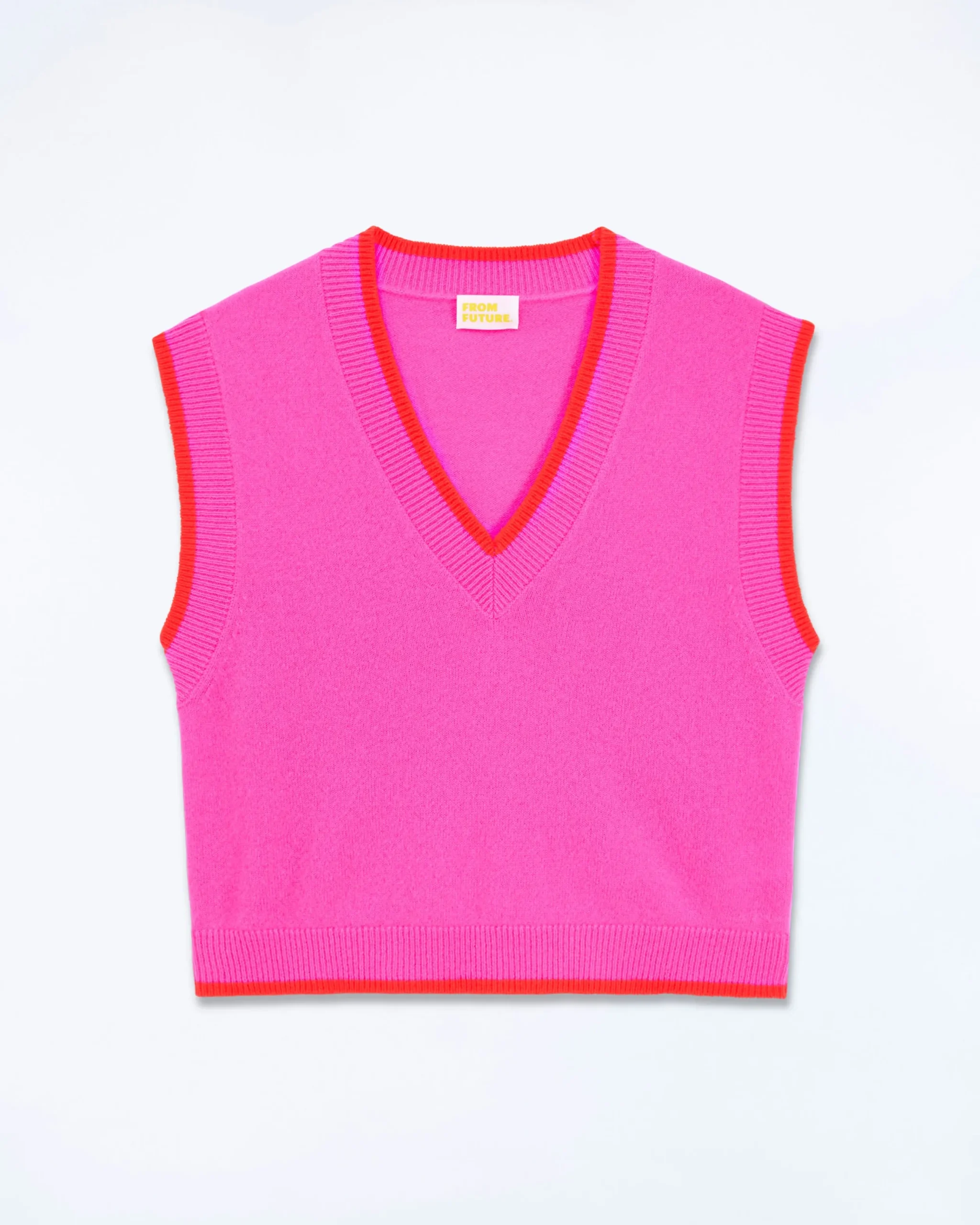 FROM FUTURE Pull Sans Manche Bicolore TropicalPink Cheap