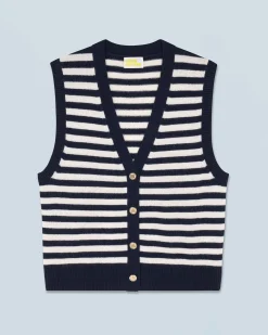 FROM FUTURE Pull Sans Manches Navy Outlet