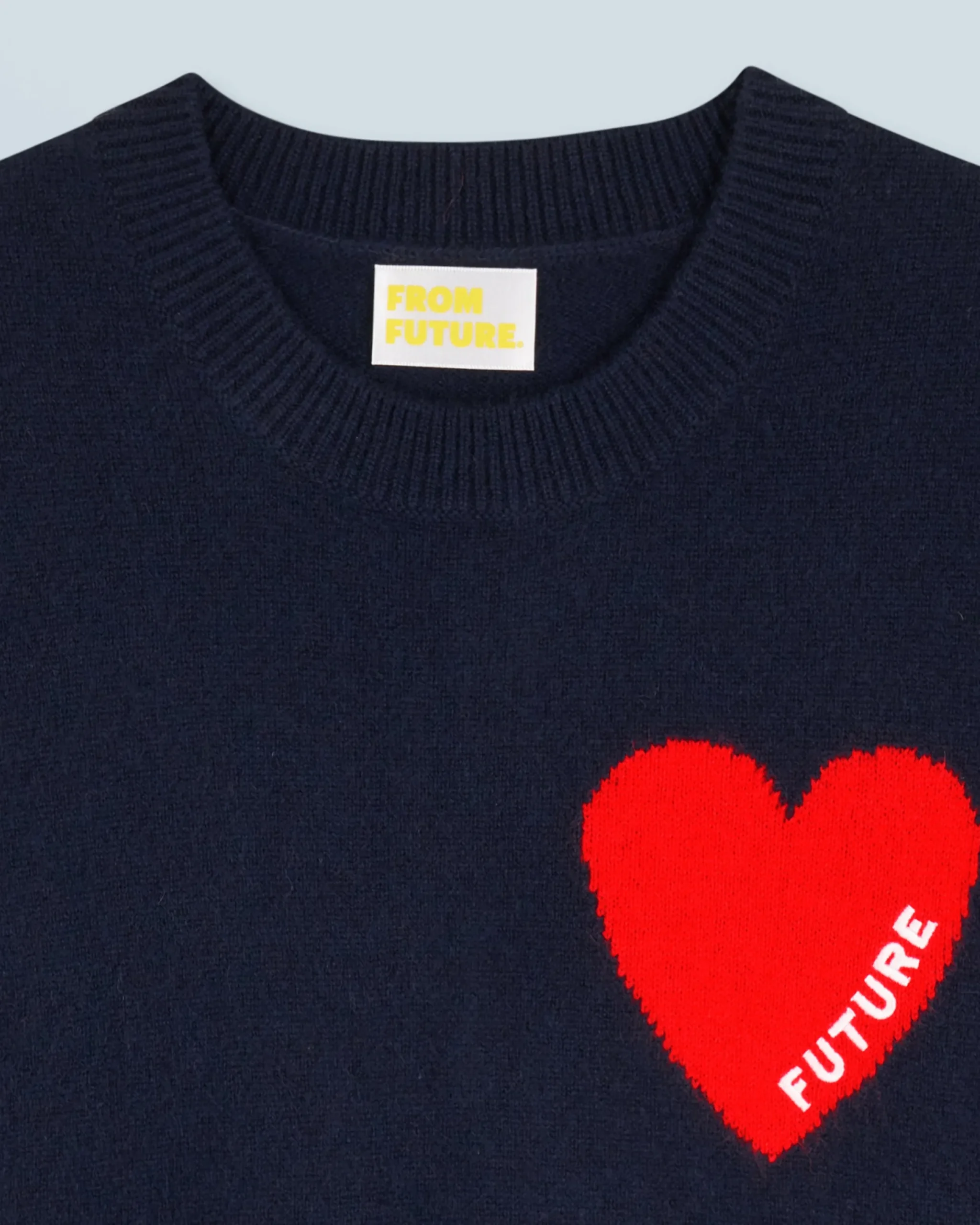 FROM FUTURE Pull Sans Manches Coeur Léger Navy Online
