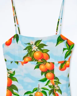 FROM FUTURE Robe Courte Bretelle Billie OrangeSky Discount