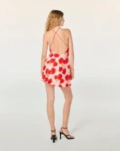 FROM FUTURE Robe Courte Bretelle Selena HotRoses Clearance