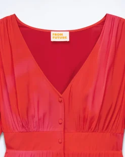 FROM FUTURE Robe Courte Manche Courte Déborah UtopicPink Outlet