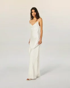 FROM FUTURE Robe Longue Bretelle Amalia Ecru Best
