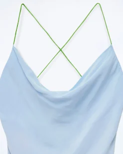 FROM FUTURE Robe Longue Bretelle Emmy BabyBlue Clearance