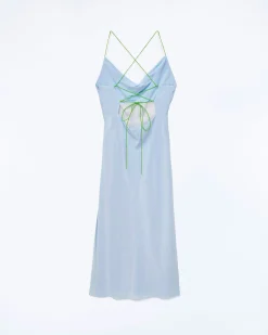 FROM FUTURE Robe Longue Bretelle Emmy BabyBlue Clearance