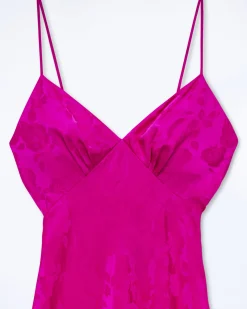 FROM FUTURE Robe Longue Bretelle Gigi RoseJacquard Clearance