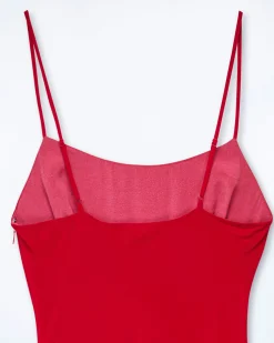 FROM FUTURE Robe Longue Bretelle Ilona Red Store