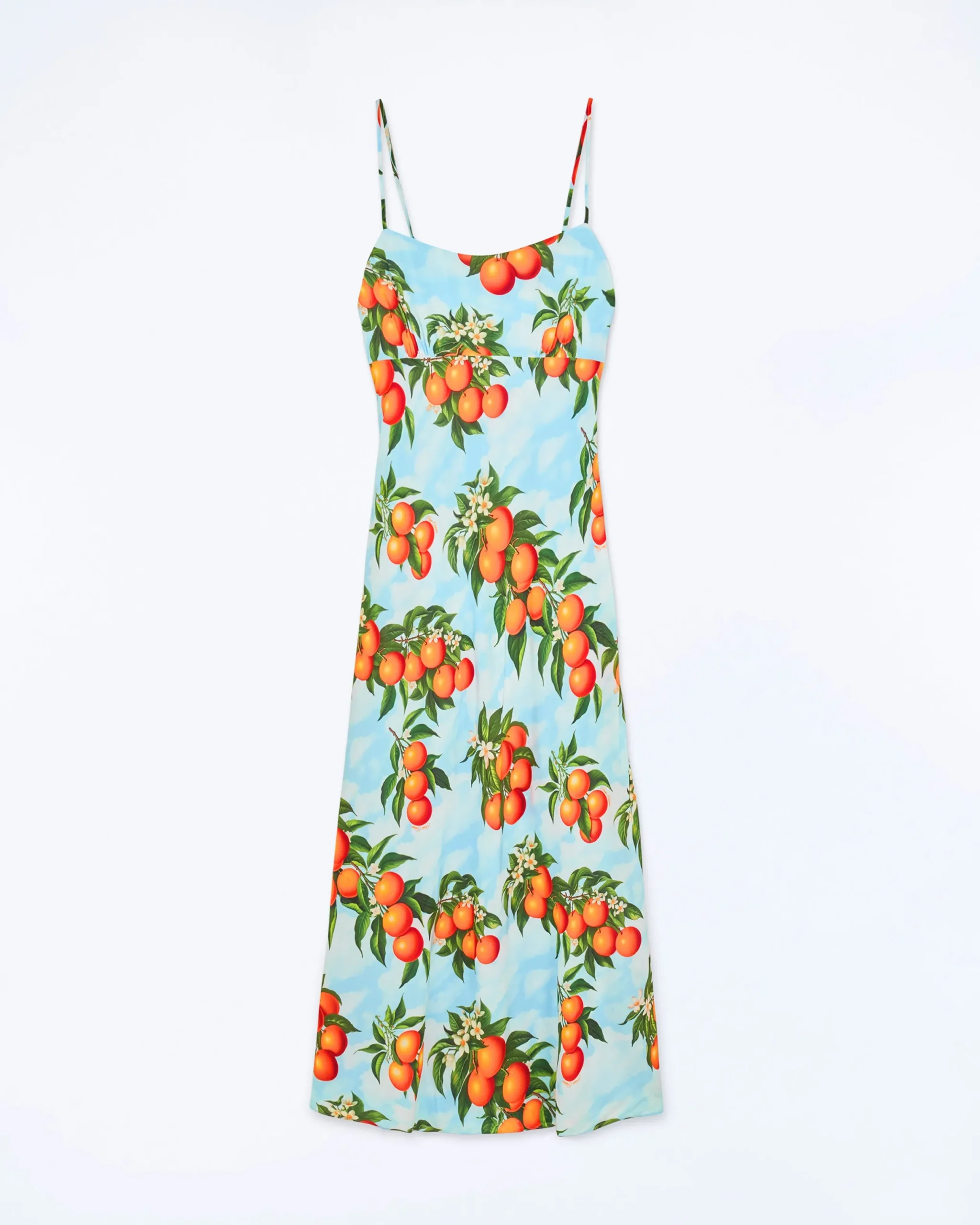 FROM FUTURE Robe Longue Bretelle Ilona OrangeSky Hot