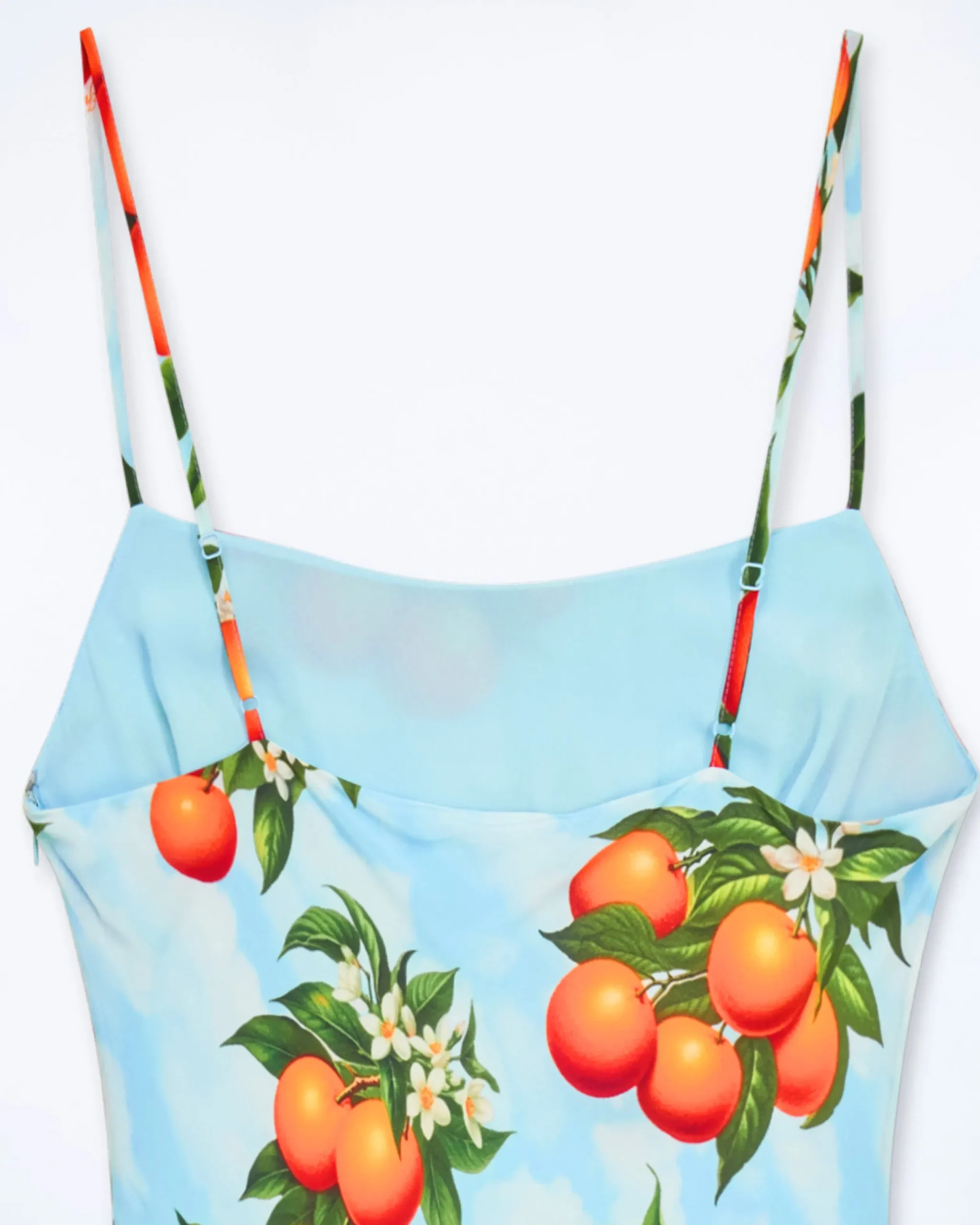 FROM FUTURE Robe Longue Bretelle Ilona OrangeSky Hot