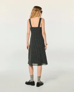 FROM FUTURE Robe Longue Bretelle Leatitia PoisNoir Cheap