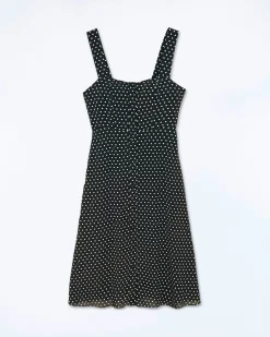 FROM FUTURE Robe Longue Bretelle Leatitia PoisNoir Cheap