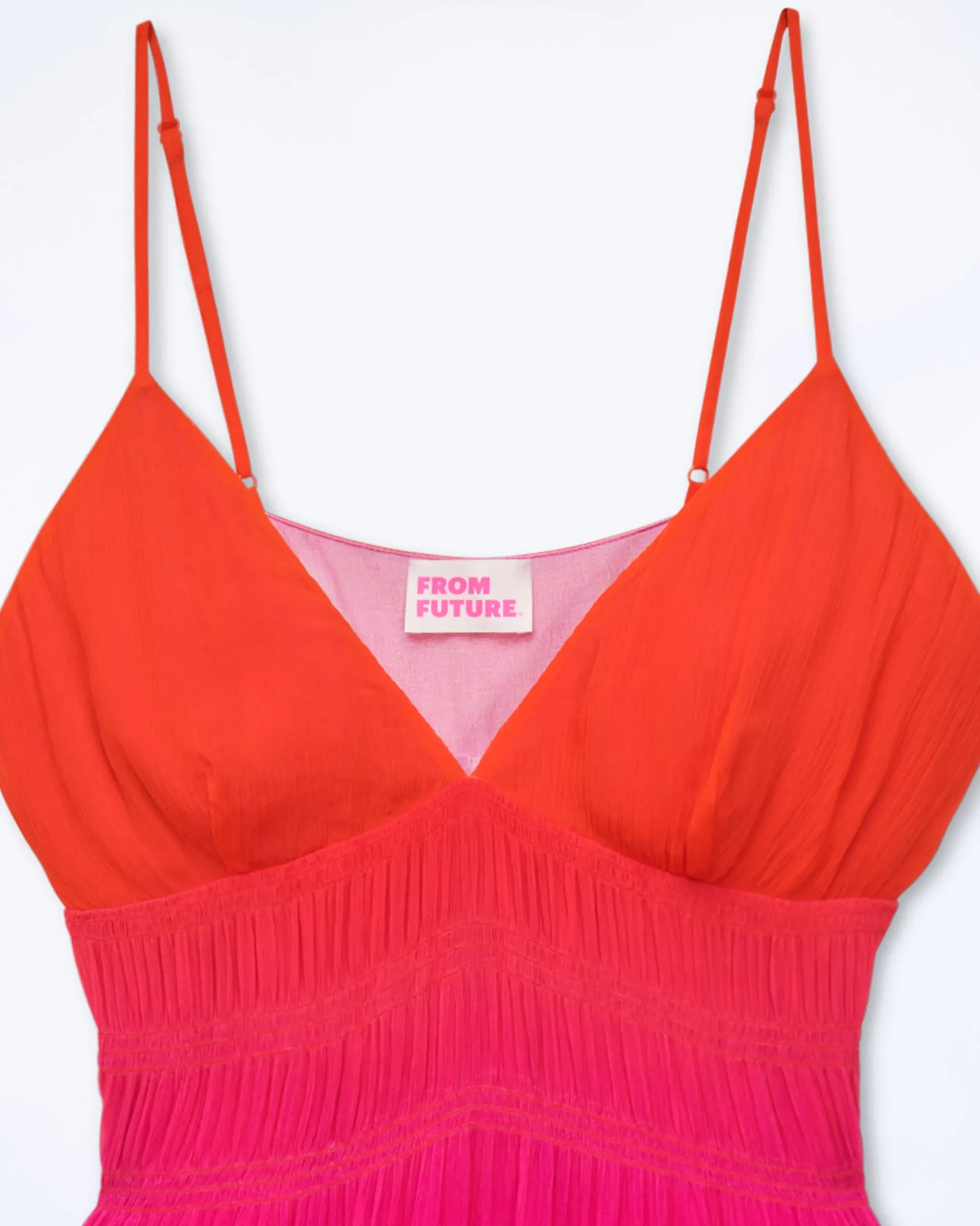 FROM FUTURE Robe Longue Bretelle Sofia BlurrySunset Flash Sale