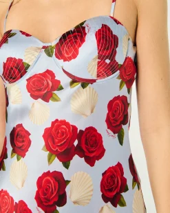 FROM FUTURE Robe Longue Bretelle Vénus CoquillagesEtCrustacés Clearance