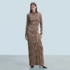 FROM FUTURE Robe Longue Manche Longue Jersey HotLeopard Outlet