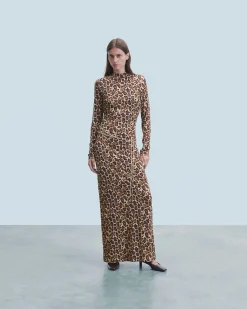 FROM FUTURE Robe Longue Manche Longue Jersey HotLeopard Outlet