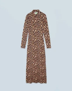 FROM FUTURE Robe Longue Manche Longue Jersey HotLeopard Outlet