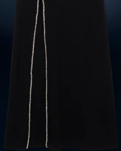 FROM FUTURE Robe Longue Manches Longues Noir Best Sale