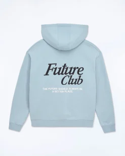 FROM FUTURE Sweatshirt Hoodie GreyBlue Best Sale