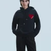 FROM FUTURE Sweatshirt Hoodie Coeur Noir Sale