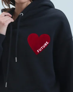 FROM FUTURE Sweatshirt Hoodie Coeur IcedSand Cheap