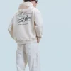 FROM FUTURE Sweatshirt Hoodie Marché Aux Fleurs Sable Outlet