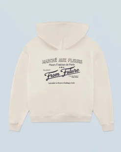 FROM FUTURE Sweatshirt Hoodie Marché Aux Fleurs Sable Outlet