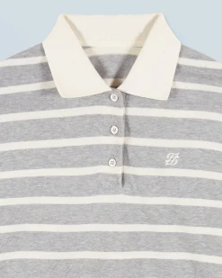 FROM FUTURE Sweatshirt Polo FF GrisChinéClair Discount