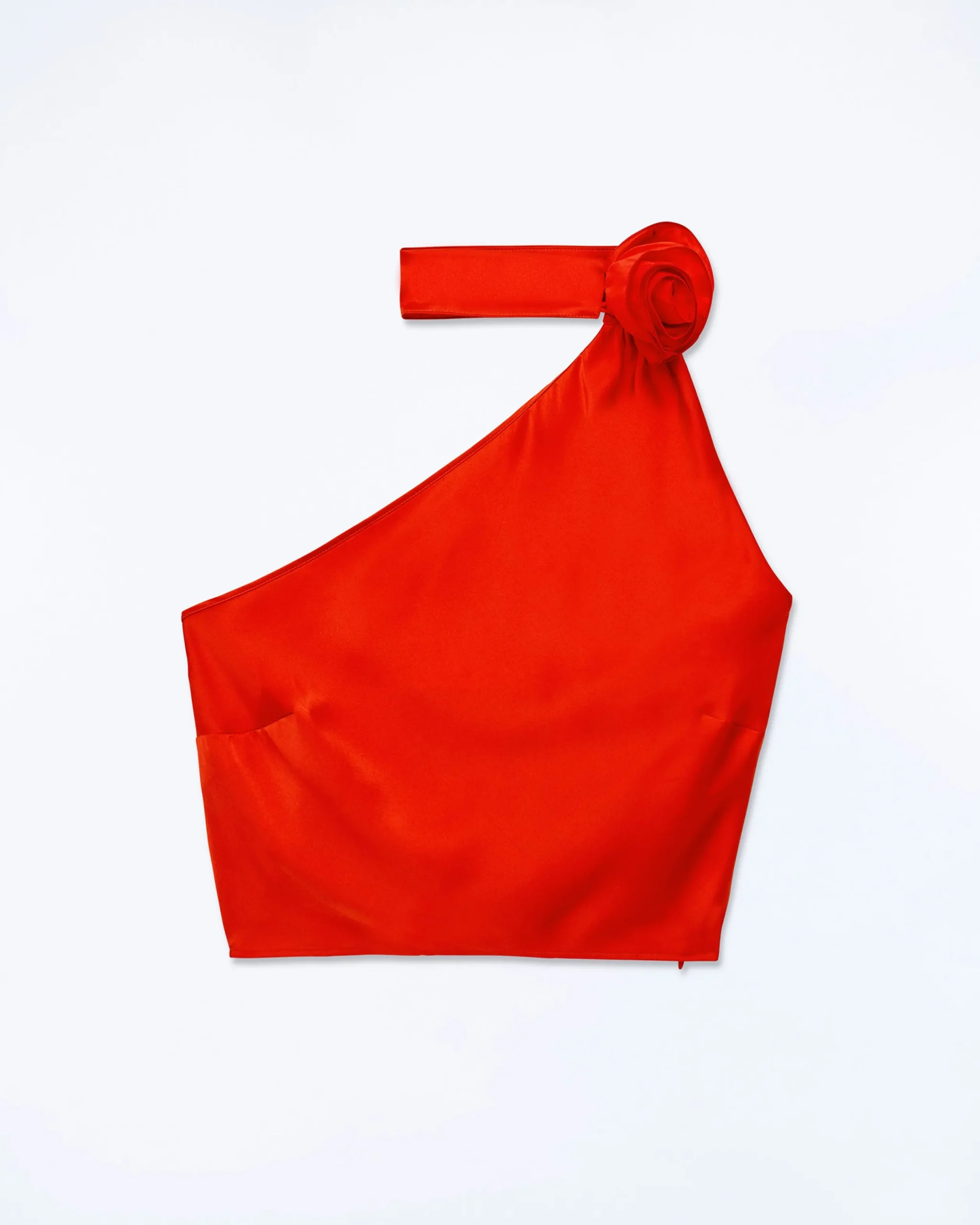 FROM FUTURE Top Asymétrique Judie Red Cheap
