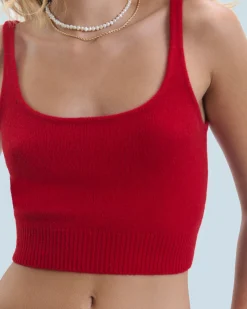 FROM FUTURE Top Bretelle HotRed Fashion