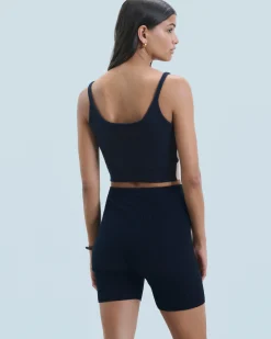 FROM FUTURE Top Bretelle Navy Cheap