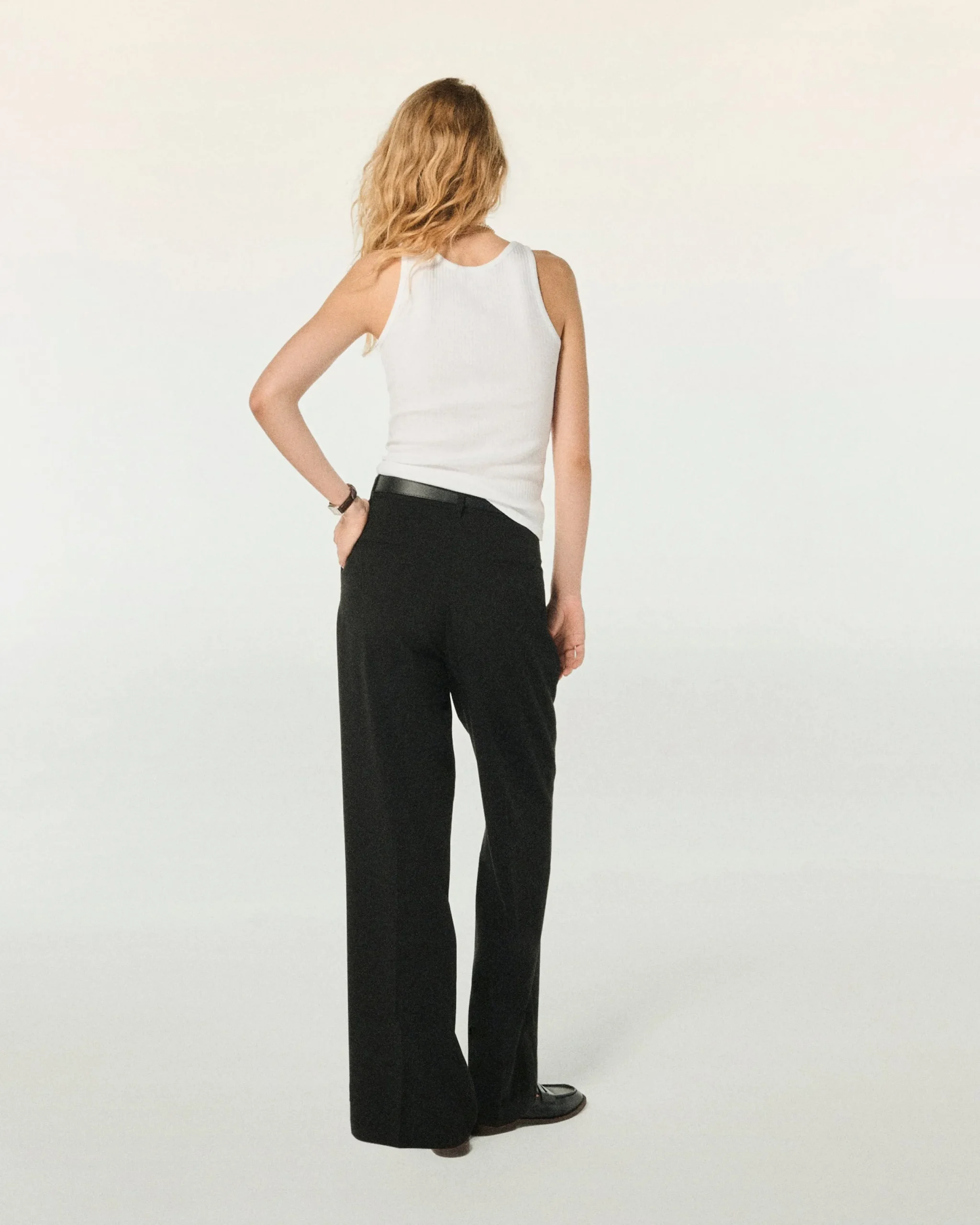 FROM FUTURE Top Bretelle Blanc Flash Sale