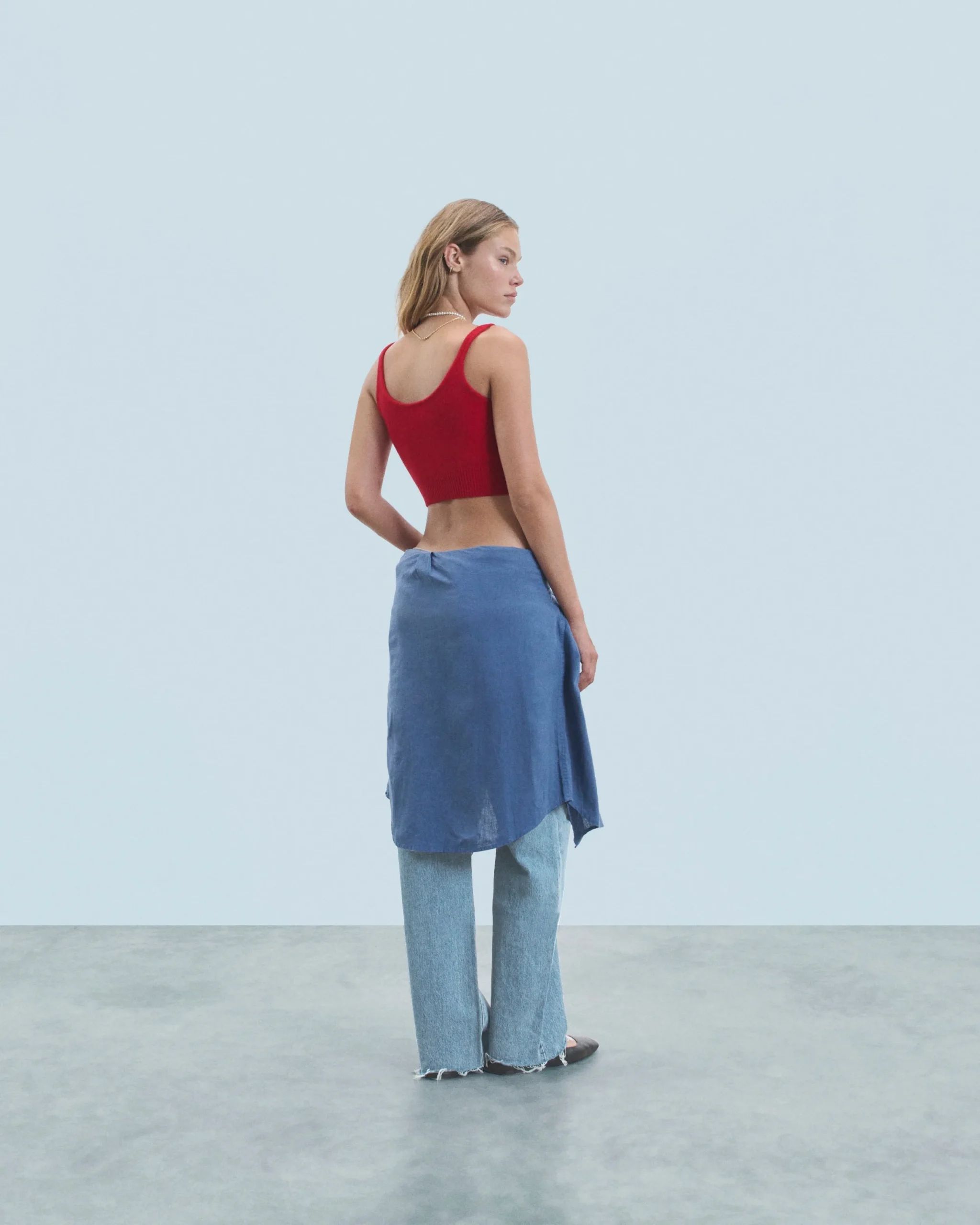 FROM FUTURE Top Bretelle HotRed Fashion
