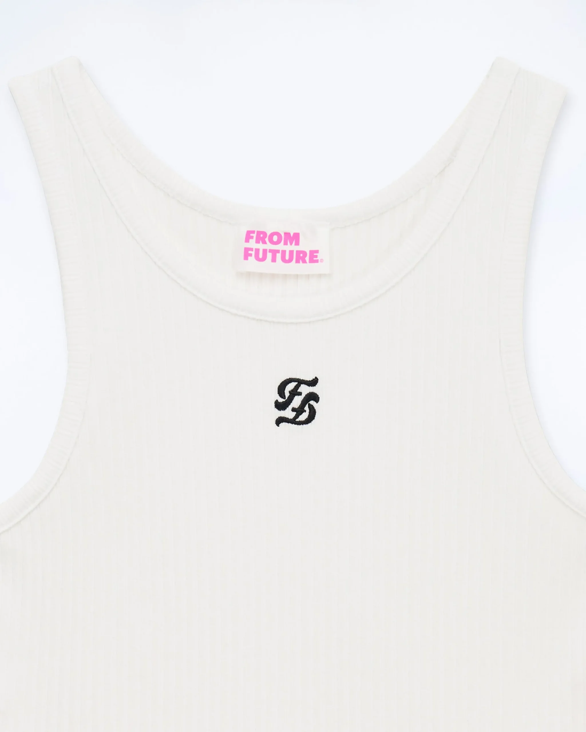 FROM FUTURE Top Bretelle Blanc Flash Sale