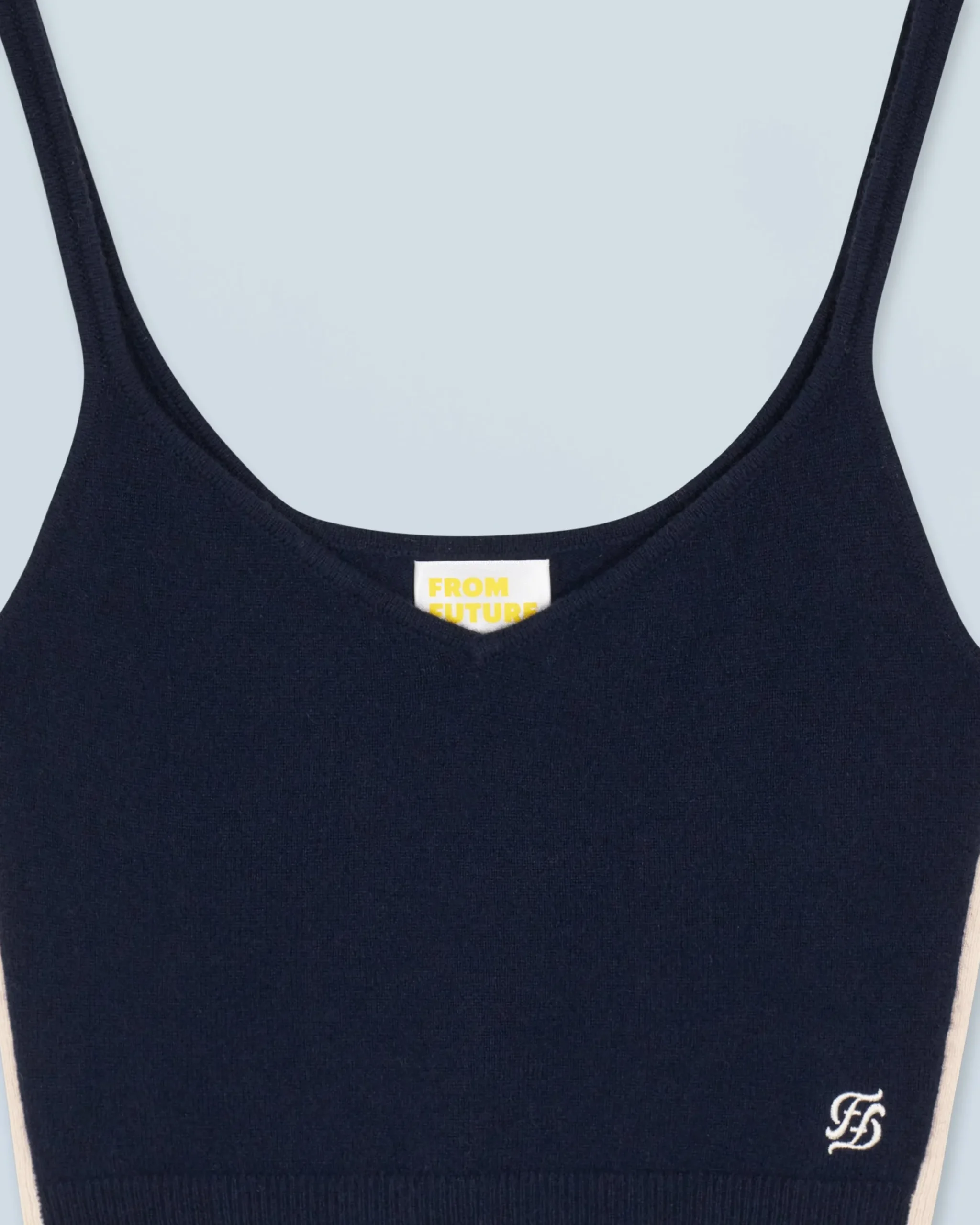 FROM FUTURE Top Bretelle Navy Cheap
