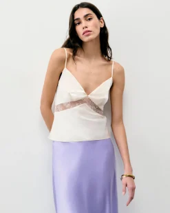 FROM FUTURE Top Bretelle Dallia Champagne Fashion