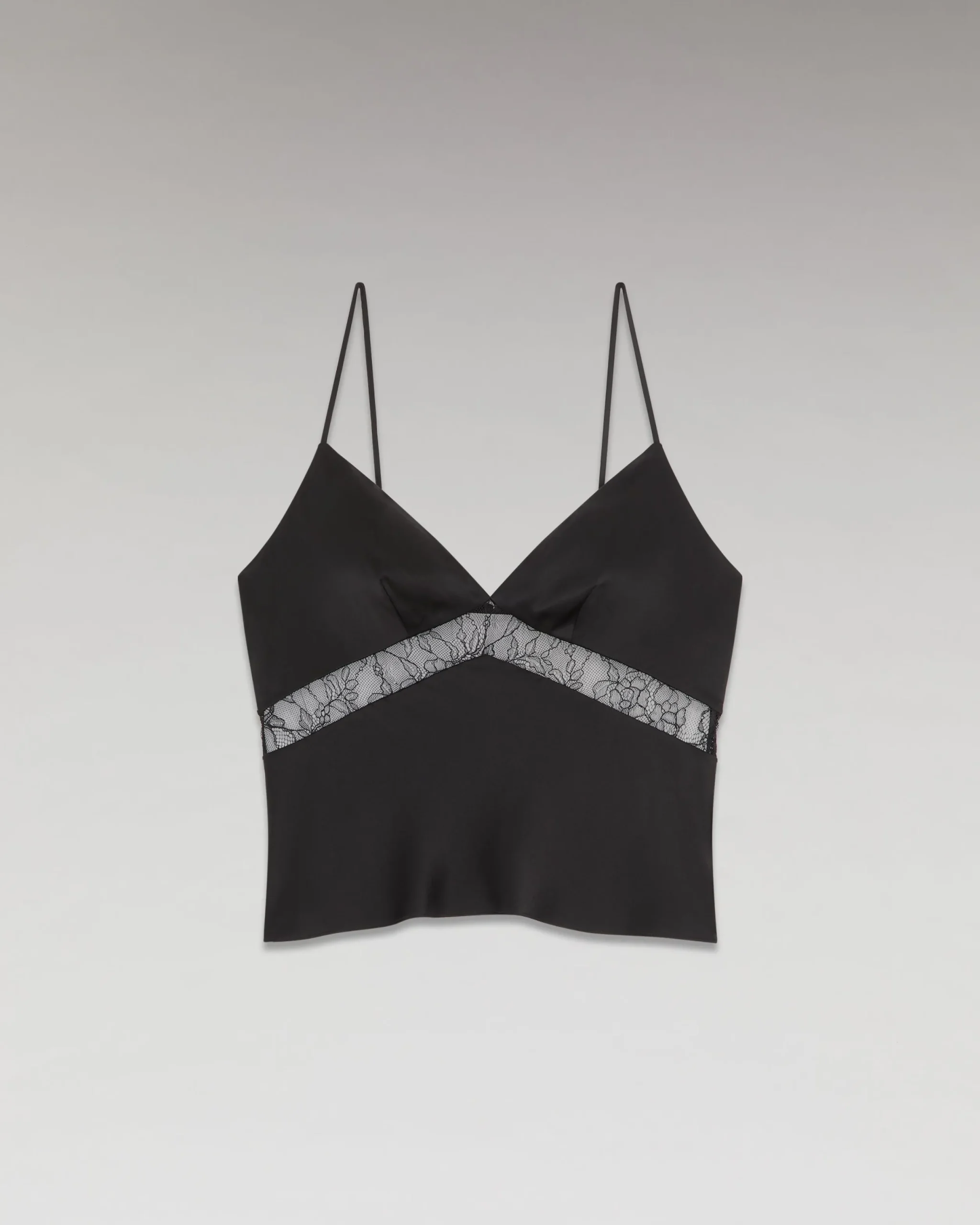 FROM FUTURE Top Bretelle Dentelle Noir Store