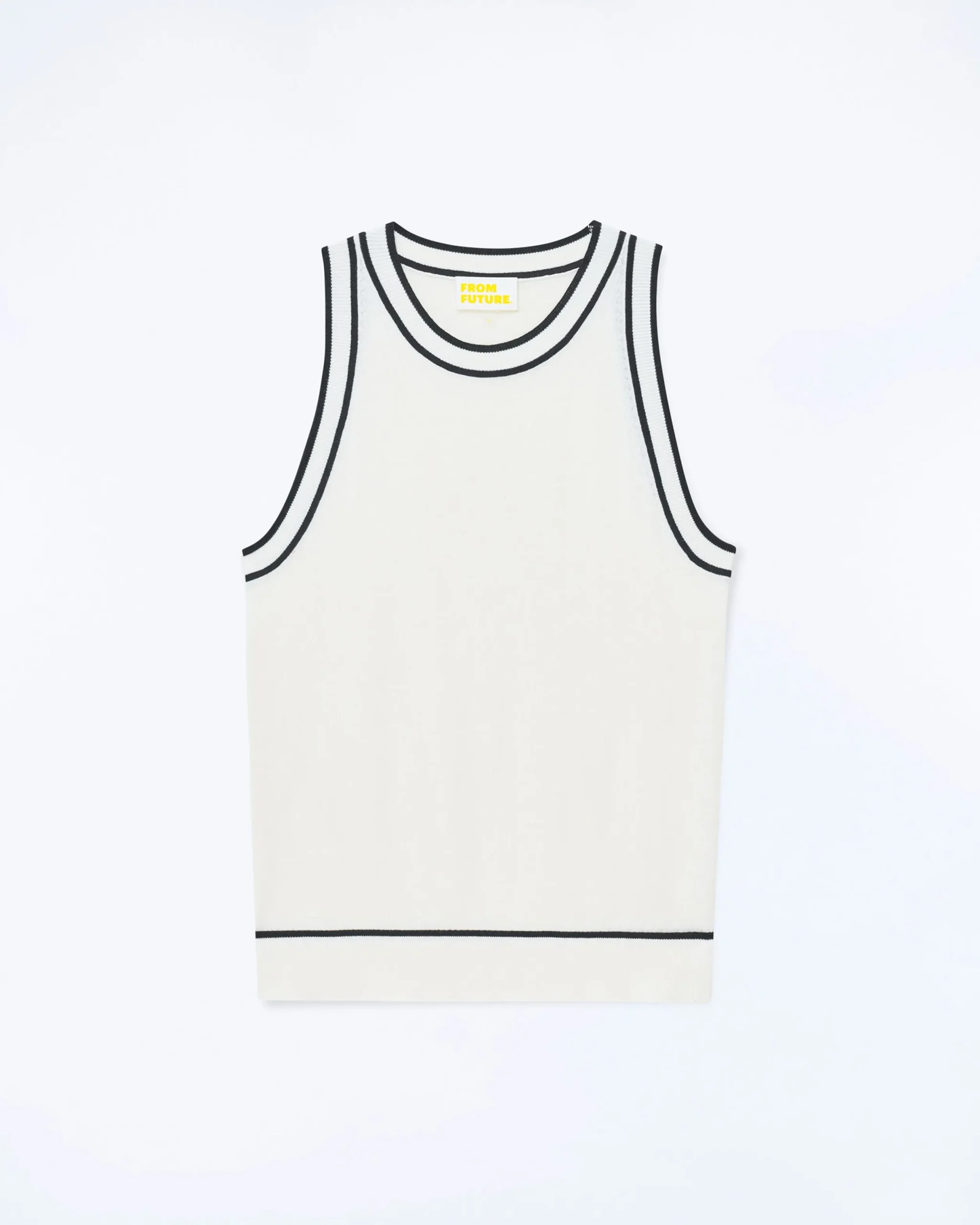 FROM FUTURE Top Bretelle Isa Ecru Flash Sale
