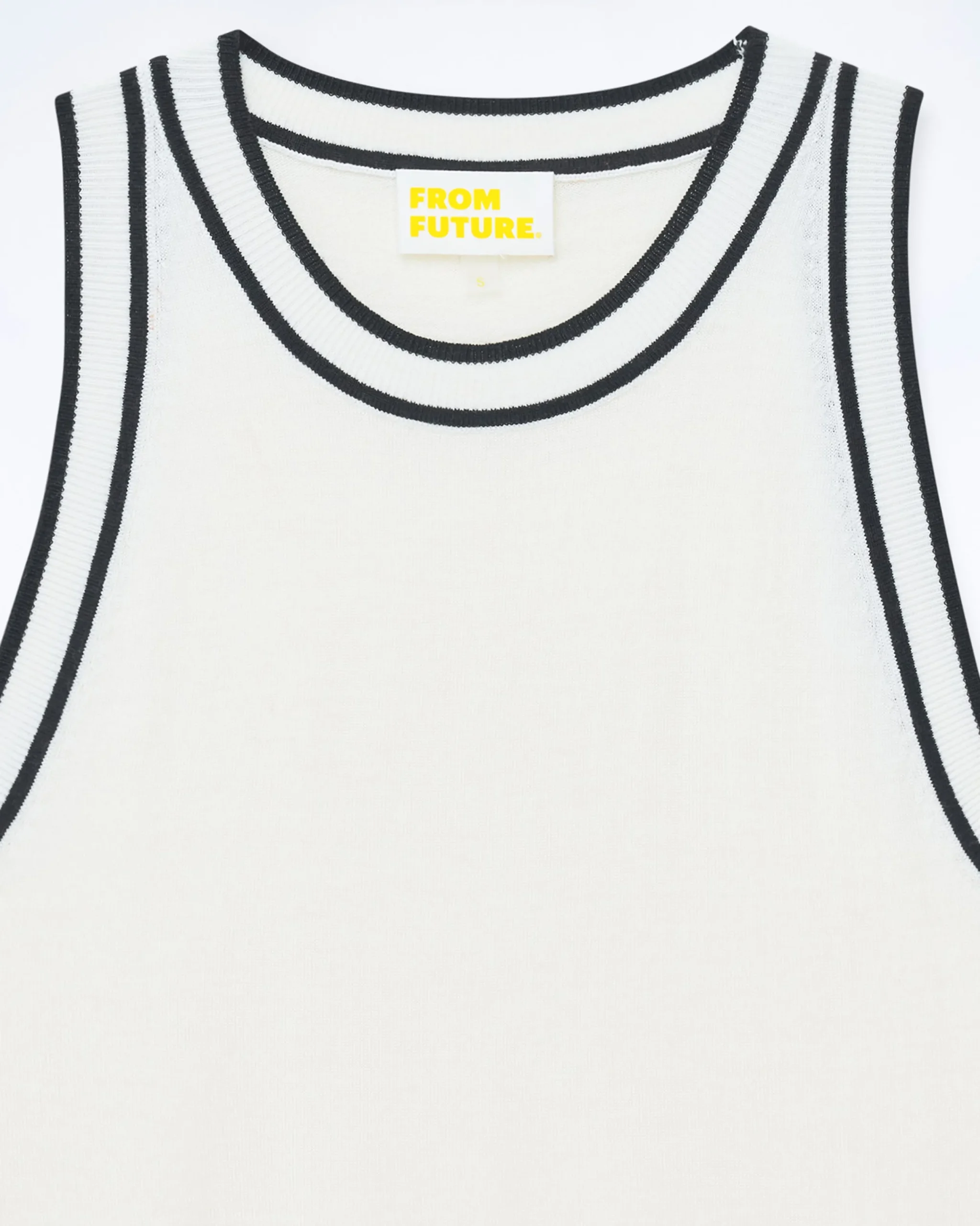 FROM FUTURE Top Bretelle Isa Ecru Flash Sale