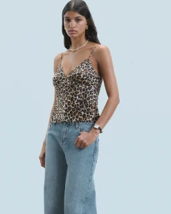 FROM FUTURE Top Caraco WinterLeopard Clearance