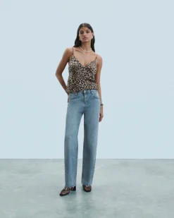 FROM FUTURE Top Caraco WinterLeopard Clearance