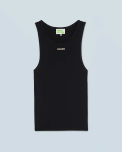 FROM FUTURE Top Débardeur Noir Sale