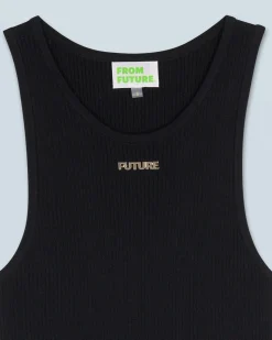 FROM FUTURE Top Débardeur Noir Sale
