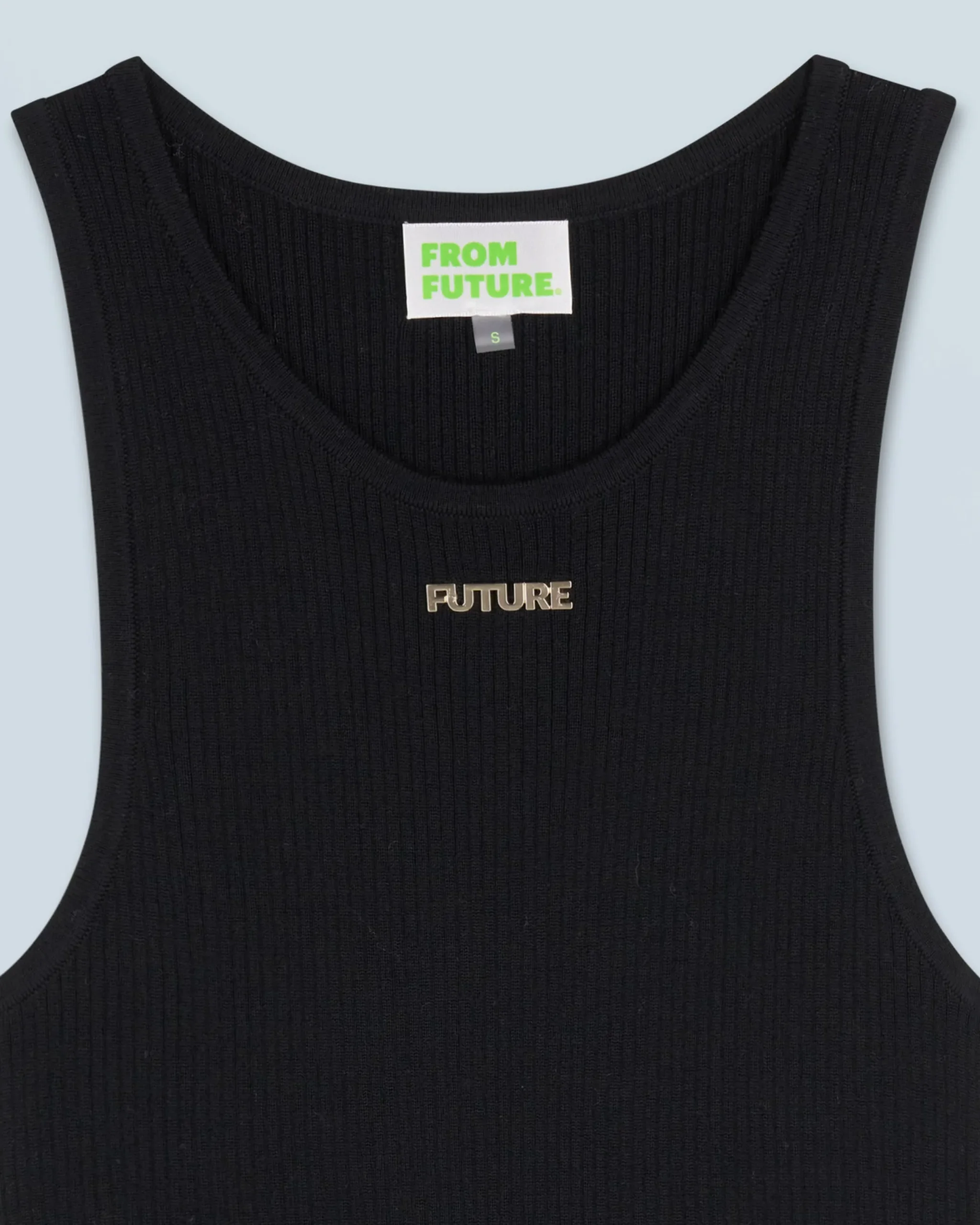 FROM FUTURE Top Débardeur Noir Sale