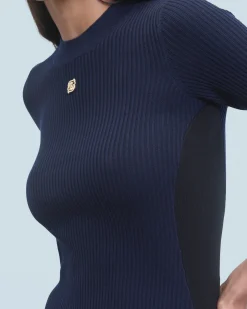 FROM FUTURE Top Manches Courtes Navy Sale