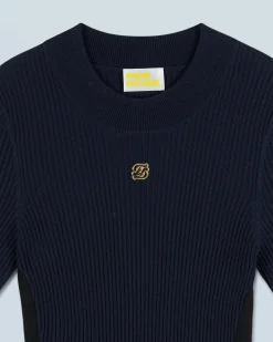 FROM FUTURE Top Manches Courtes Navy Sale
