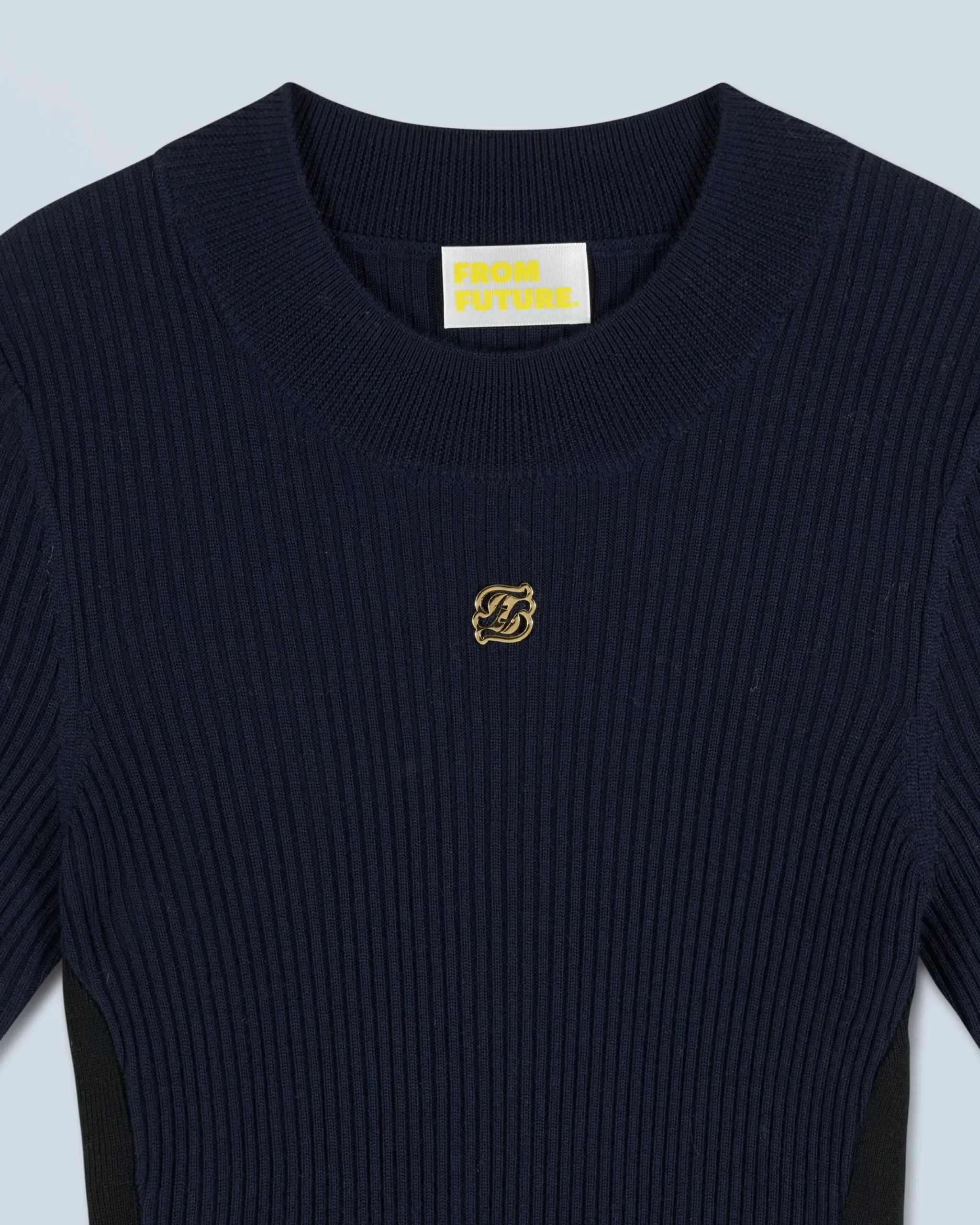 FROM FUTURE Top Manches Courtes Navy Sale